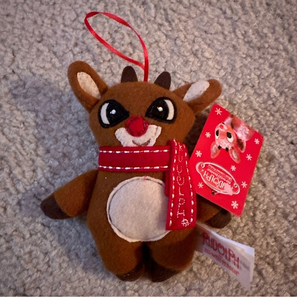 🧣DanDee Rudolph the Red-Nosed Reindeer Plush Christmas Ornament NWT! - Picture 1 of 6